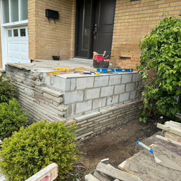 Stone / Flagstone & Concrete Porch / Steps Repair