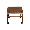 Chinese Rustic Vintage Brown Square Wood Stool Table Stand Hws2570