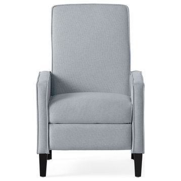GDF Studio Drake Light Gray Fabric Recliner Club Chair
