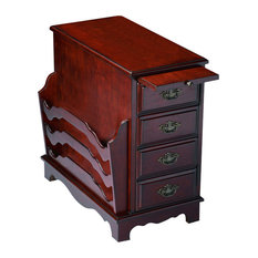 Gregory Magazine Table, Dark Brown