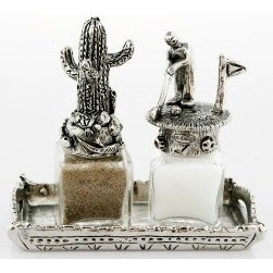 Golfer and Cactus Salt and Pepper Shakers Set - Salt And Pepper Shakers And Mills