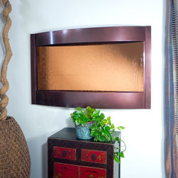 Contempo Solare Wall Fountain Bronze Mirror & Dark Copper - Indoor Fountains