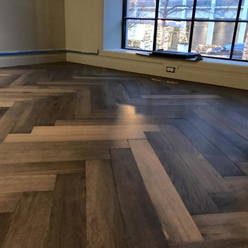 Exquisite Surfaces Oil Wax - Chicago- Install Herringbone French Oak