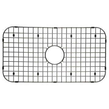 Matte Black 304 Stainless Steel Kitchen Sink Bottom Grid, 26x14