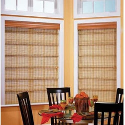 Roman Style Bamboo Window Shades - Curtains
