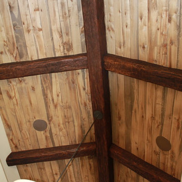 Black tea stained ceiling