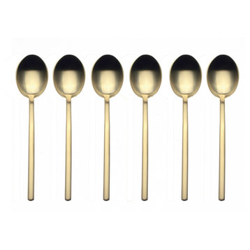 Due Ice Gold Coffee Spoon Set 6-Piece Set