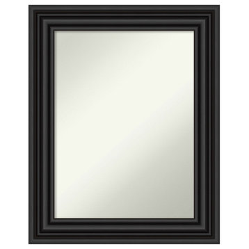 Colonial Black Non-Beveled Wall Mirror - 24 x 30 in.