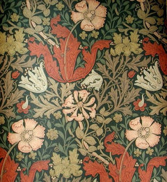 William Morris Compton Tiles, autumn colors  William morris designs, William  morris art, William morris patterns