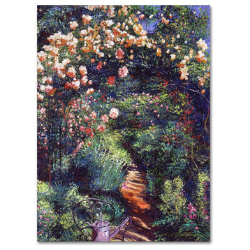 David Lloyd Glover 'Rose Arbor Pathway' Canvas Art, 24"x32"