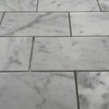 Carrara Marble 2x4 Subway Brick Mosaic Tile Honed Venato Carrera, 1 sheet