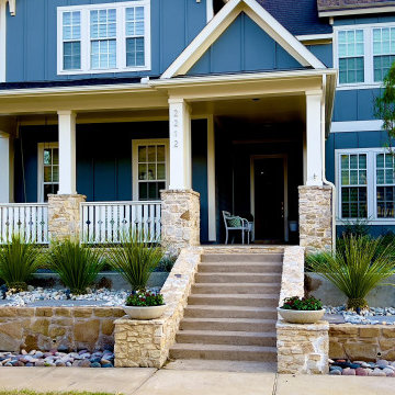 Modern Frontyard Landscape Design | Plano Texas Landscape | Alterra Landscape De