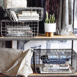 Roost Brass-Brazed Wire Nesting Trunks - Kitchen Cabinetry