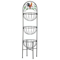 Rooster 3-Tier Kitchen Basket