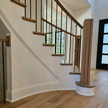 Project #110 | Beautiful Curved Staircase with Circular Balcony