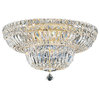 Petit Crystal Deluxe 9-Light in Rich Auerelia Gold, Clear Gemcut Crystal