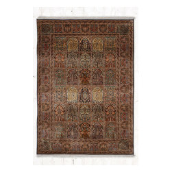 Handmade Kashmir Silk Carpet - Area Rugs