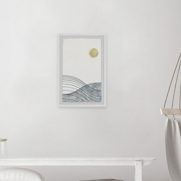 "Golden Moon" Framed Painting Print