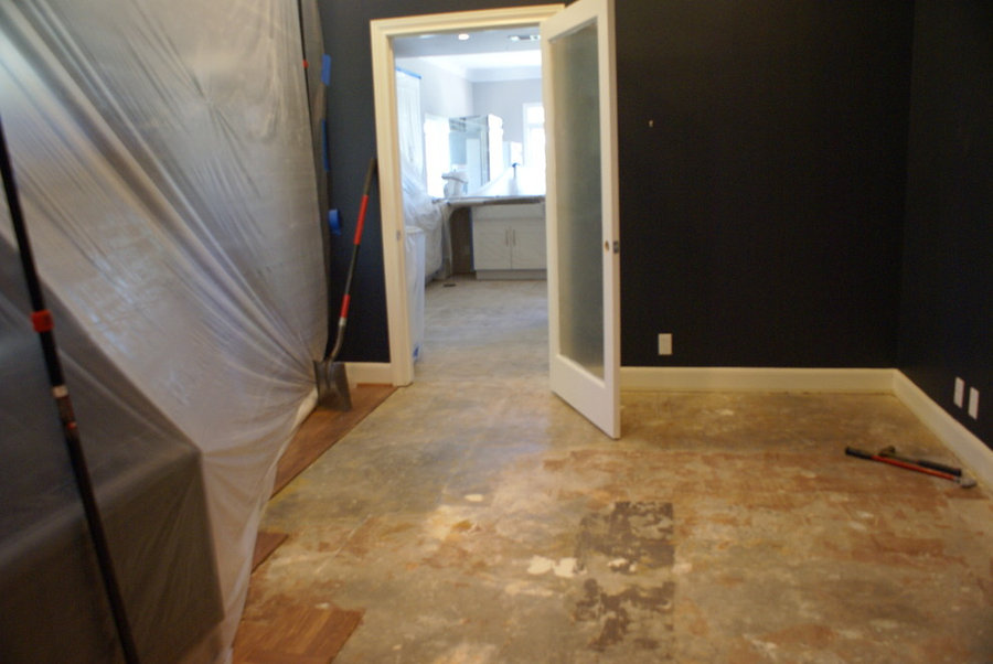 Westlake dark wood floors