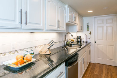 Beach style kitchen photo in Austin