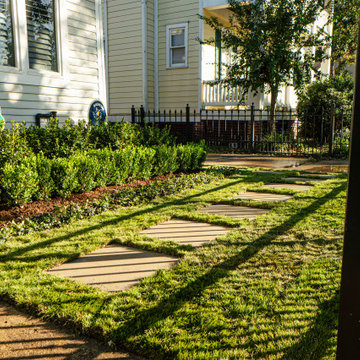 The Heights 4 - Front Installation, Sod Install, Chop Stone Border Install