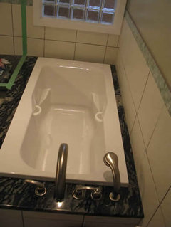 Where Did You Place Tub Faucet With Your Drop In Tub