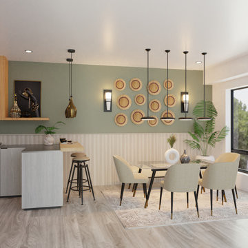 Modern with a touch of African Villa