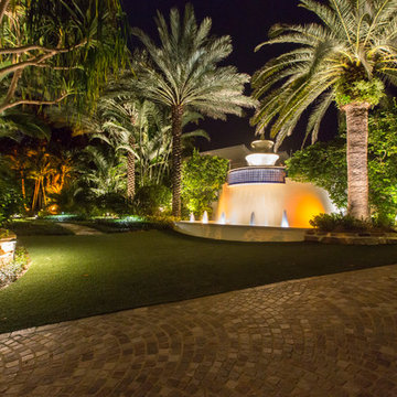 Ocean Front Landscape Lighting, FL Estate