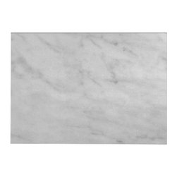 Carrara Marble Italian White Bianco Carrera 1 1/4" Marble Slab Polished - Home Decor