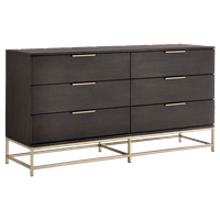 Rebel Dresser, Gold, Charcoal Gray