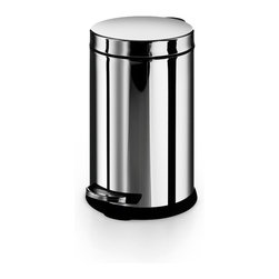 Otel 53298 Stainless Steel Round Pedal Waste Basket - Wastebaskets