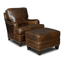 Leather Chairs and Ottomans - Products