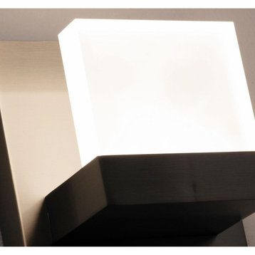 Arlo LED Sconce, Satin Nickel, 120v