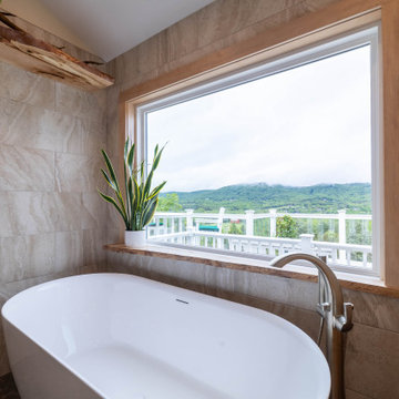 Woodwork master bathroom