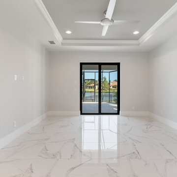 Contemporary Custom Home with Opposing Garages