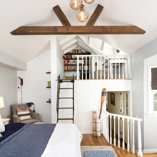 75 Beautiful Coastal Loft Style Bedroom Pictures Ideas July