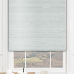 Blinds.com Premier Decorative Roller Shades in Villa Mint - Window Treatments