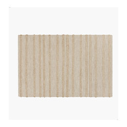 Woven Stripe Jute Rug - Area Rugs