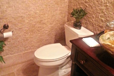 Inspiration for a contemporary bathroom remodel in Dallas
