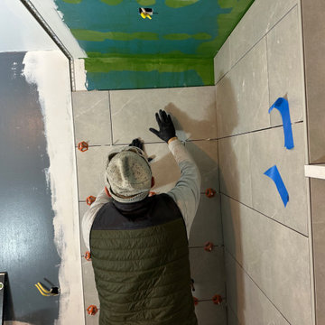 Bathroom Remodel Process Photos: Drab to FAB!