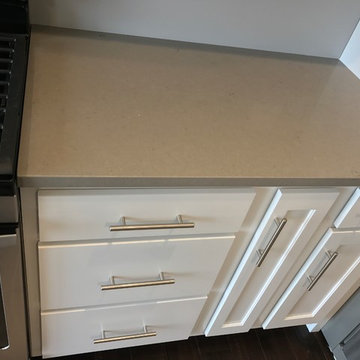 Milan, IL New Construction MSI Quartz Koch Express Cabinets White and Java