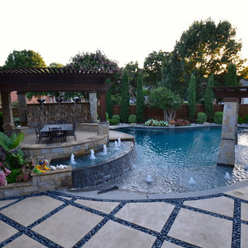 Colleyville Cascading Water Paradise