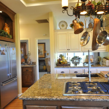 Martinez Custom media center, and kitchen reface