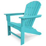 Polywood - Trex Outdoor Furniture Yacht Club Shellback Adirondack Chair, Aruba - Sit back and relax. You deserve a few minutes (or hours) of bliss in the comfortably contoured Trex Outdoor Furniture Yacht Club Adirondack. This carefree chair is what summertime is all about. And since it comes in seven attractive, fade-resistant colors that are designed to coordinate with your Trex deck, you're sure to find one that enhances your outdoor living space. Made in the USA and backed by a 20-year warranty, this durable chair is constructed of solid, eco-friendly, HDPE recycled lumber. It's easy to maintain and keep looking like new because it's resistant to weather, food and beverage stains, and environmental stresses. And although it resembles real wood, it won't rot, crack or splinter and you'll never have to paint or stain it.