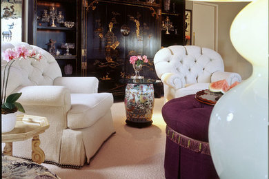 Inspiration for a transitional living room remodel in Los Angeles