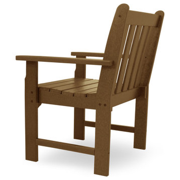Polywood Vineyard Garden Arm Chair, Teak