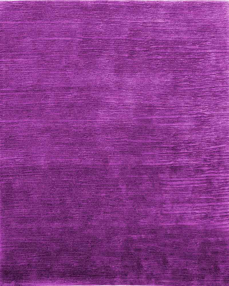 Solid Magenta Shore Wool Rug, 8' Round - Contemporary - Area Rugs - by ...