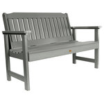 Highwood USA - Lehigh Garden Bench, Coastal Teak, 4' - 100% Made in the USA - backed by US warranty and support