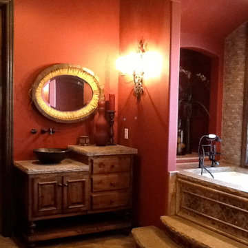 Country French/Old World Tuscan Masterbathroom