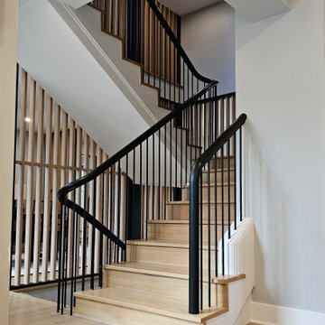 Project #115 | Staircase with Continuous Rail System Without Newels